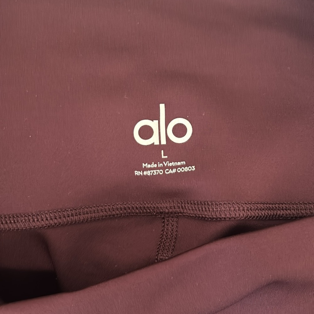 ALO Yoga Women's Leggings Burgundy